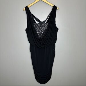 Deb sparkle bodycon ruched mini dress